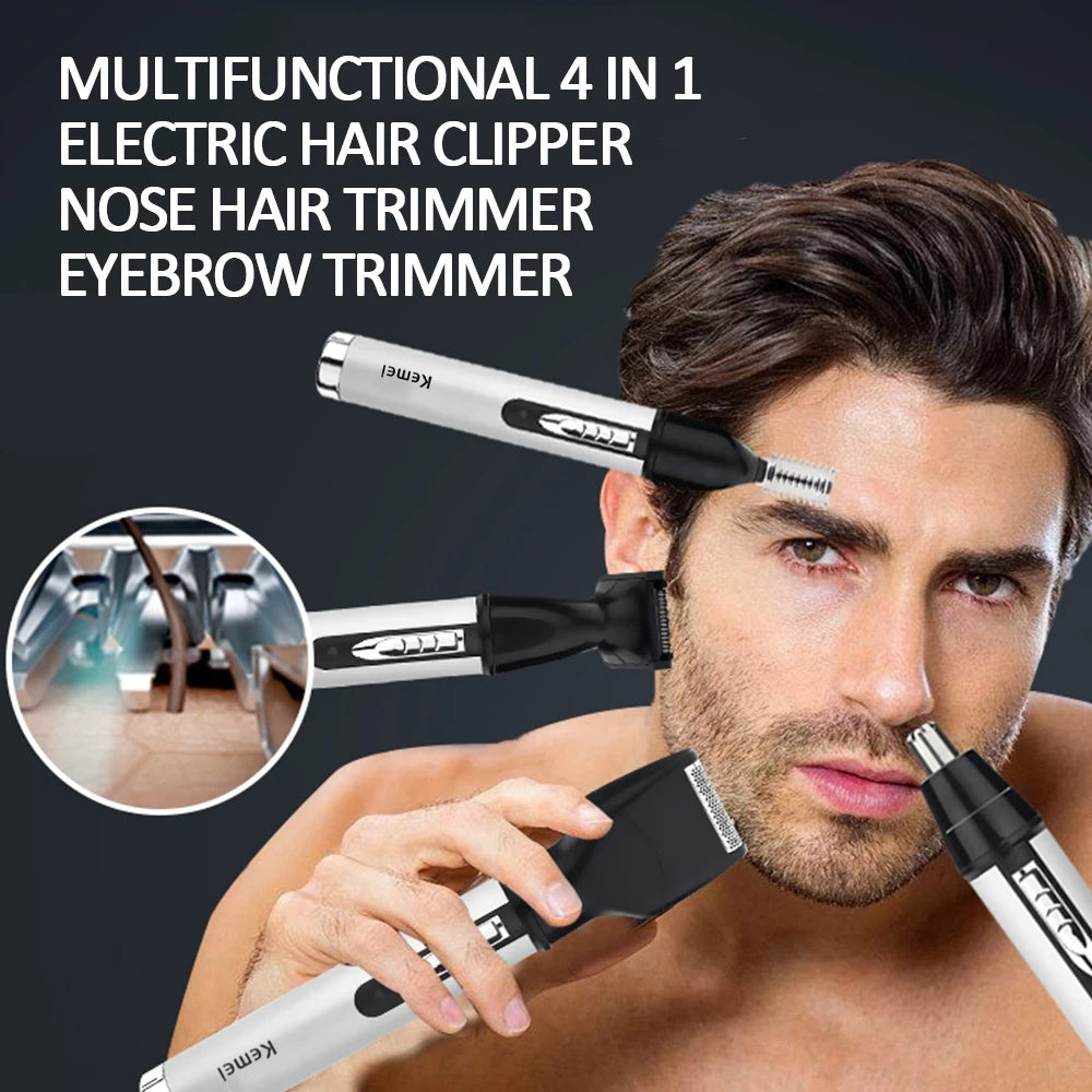 4 in1 electric nose ear trimmer