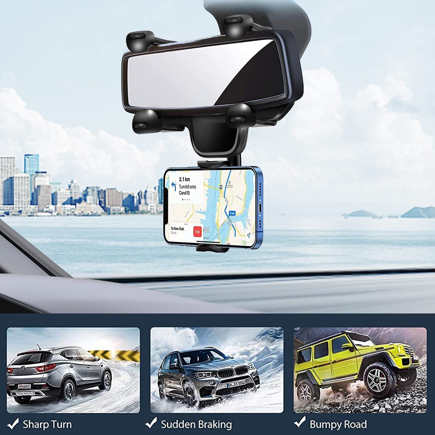 multifunctional car mobile phone holder