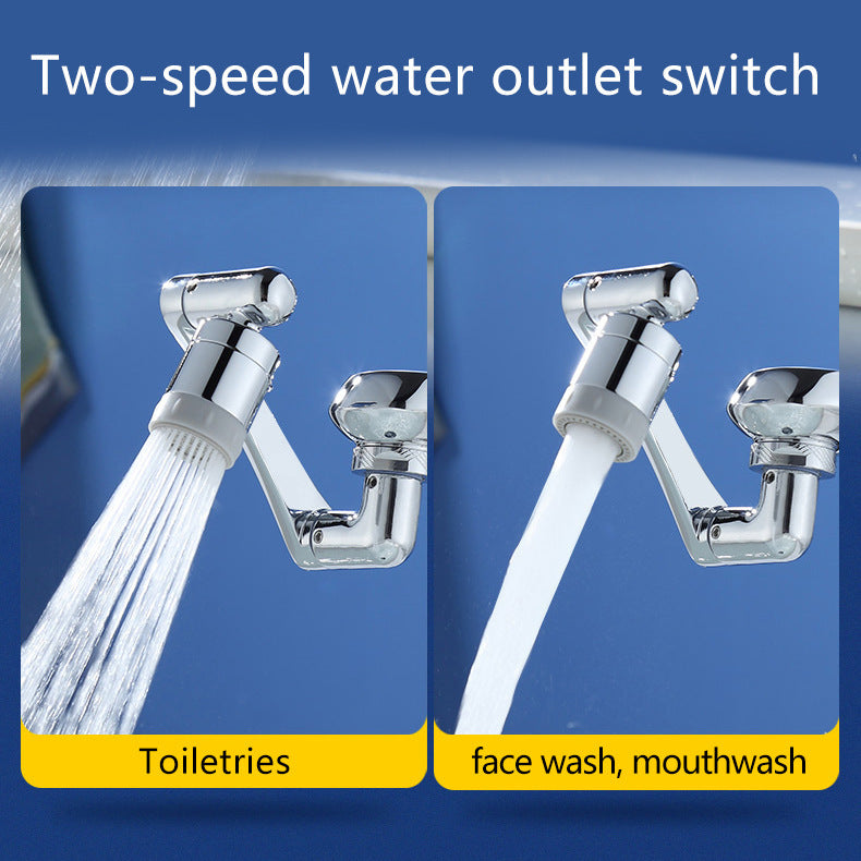 rotating water bubbler extension noise splash-proof