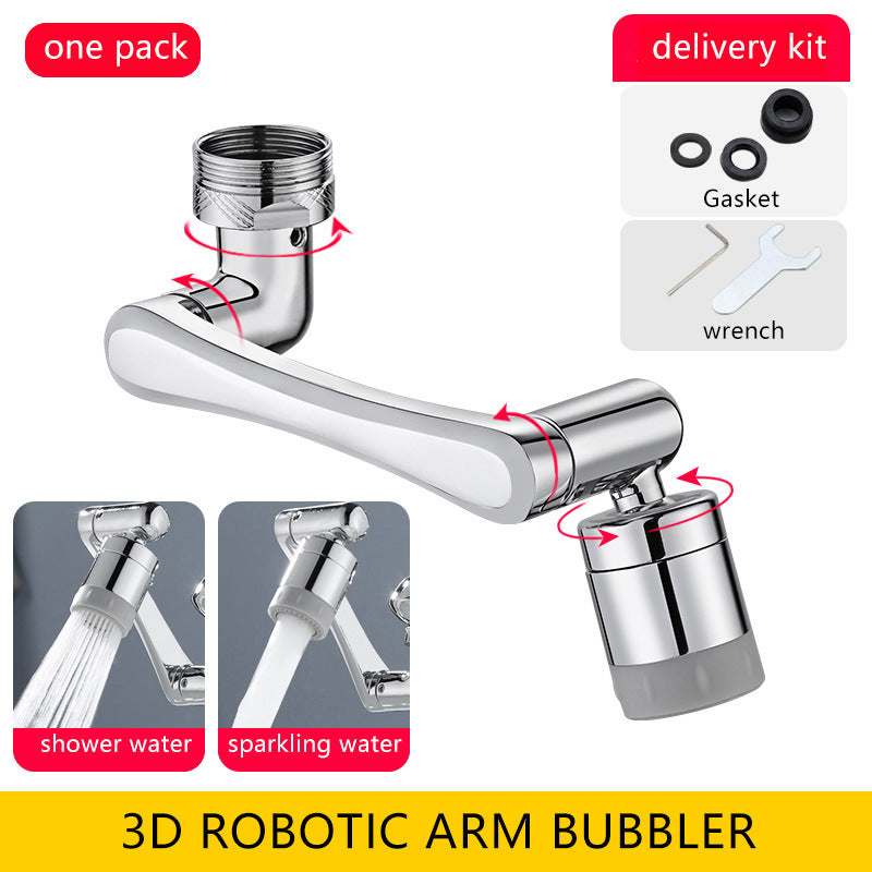 rotating water bubbler extension noise splash-proof